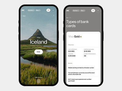 Mobile Banking Card Interface app layout banking app banking solution card design card summary clean layout finance financial service fintech interface interface mobile mobile banking mobile screen modern app order card payment interface responsive design transaction tracker ui concept ui design ux design