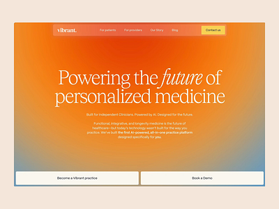 Future-Driven Healthcare Website Design ai platform digital clinic doctor portal functional design healthcare healthtech intuitive interface modern ux patient experience practice management product landing responsive design smart healthcare ui design user journey ux design warm palette web interface website wellness platform