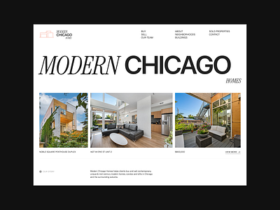 Concept Hero Section for a Real Estate Agency – Editorial Style editorial graphic design herosection ui webdesign
