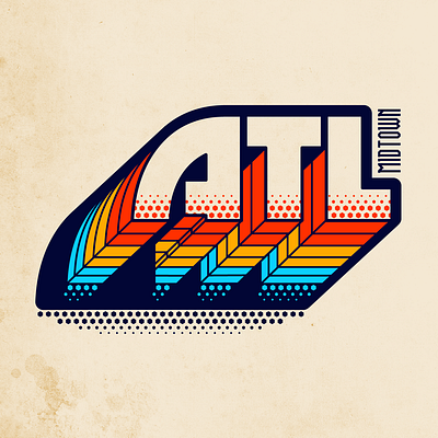 ATLANTA art artwork atl atlanta branding design graphic graphic art graphic design graphic logo illustration logo logo art type typography