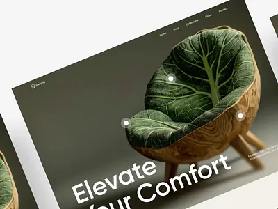 Nature-Inspired Chair Store ai animatio chairstore design ecommerce furnituredesign natureinspired onlinestore store ui uidesign uxdesign web webdesign