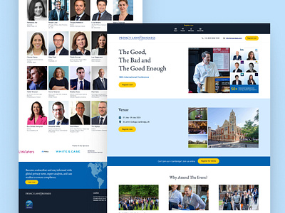 Conference Landing Page conference conference page event page landing page ui