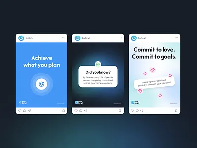 Goal Tracking App p.3 app app store artwork branding design goals graphic design illustration logo planner product productivity social media typography ui ux
