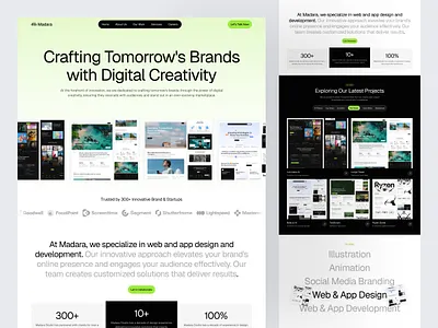 Digital Agency Website Design agency branding creative design digital landing page marketing service ui ux website