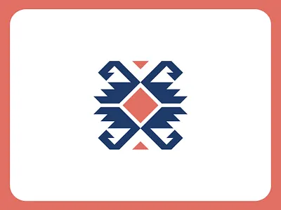 Ornamental Logo #15 - Straja abstract branding folk geometry logo moldovan orange ornamental psychology romania romanian sharp angles symmetry traditional wolf