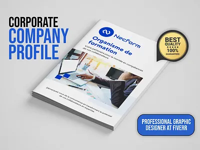 Corporate NECFORM Company Profile Design booklet brand identity branding business profile company brochure company profile design ebook graphic design illustration marketing brochure prinitable design profile design vector