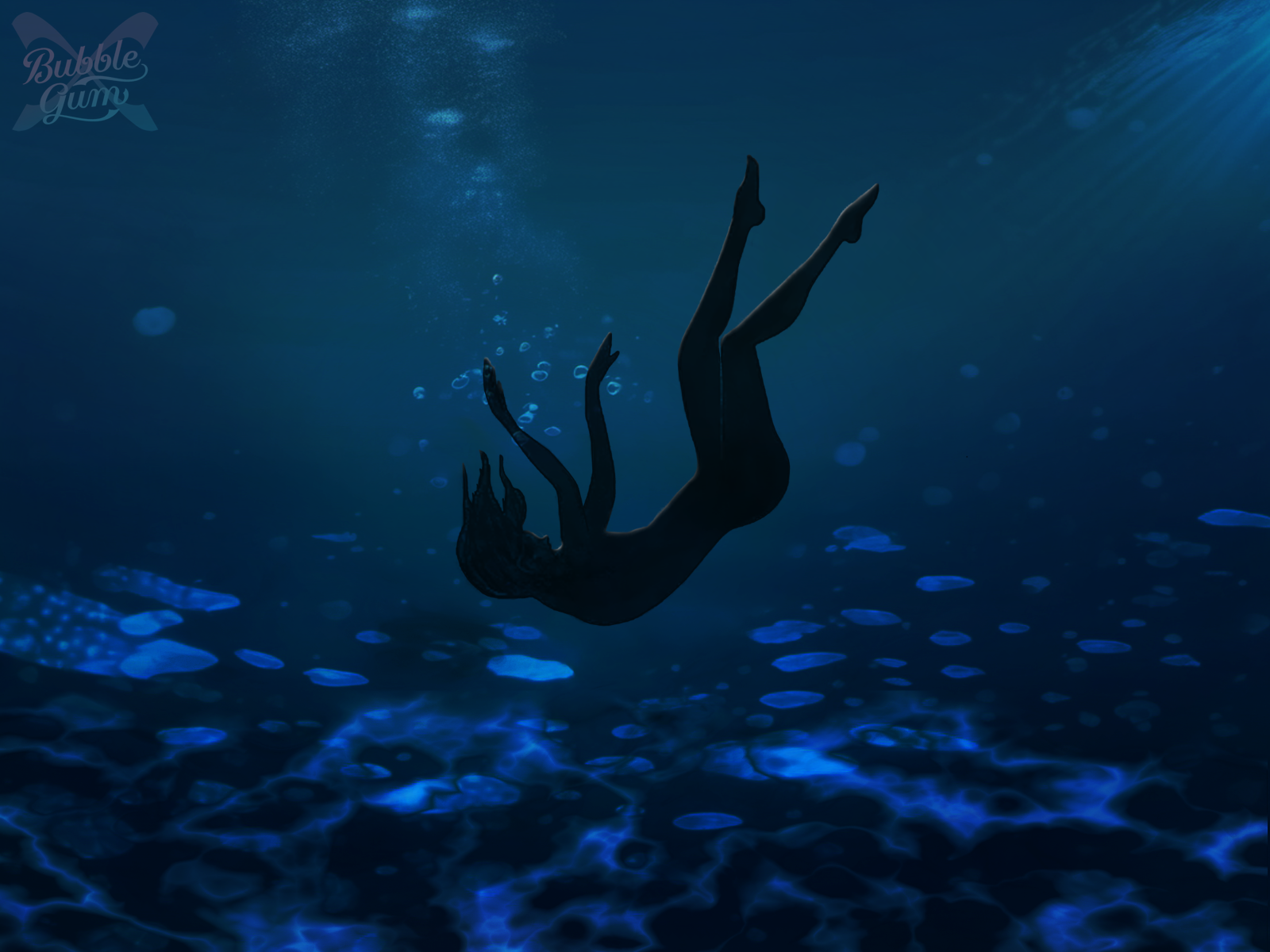 Drowning Blue illustration