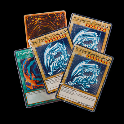 Blue-Eyes White Dragons 3d blender cards dragons game real yugioh