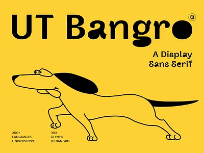 UT Bangro – A Bold Display Sans Serif branding design font graphic design illustration logo type design typography ui vector