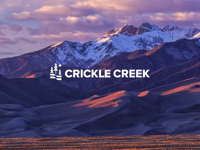 Logo Crickle Creek brand identity design branding calgary canada coffee coffee roasters identity logo logotype mark outdoors