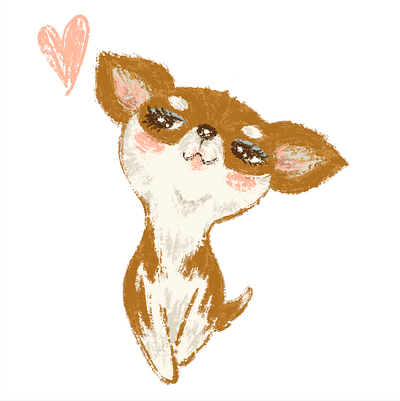 Pretentious Chihuahua animal character character design chihuahua cute dog funny illustration kawaii pet puppy
