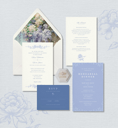 Smith Foster Wedding Invitation Suite design graphic design invitation design invite suite layout design wedding invite