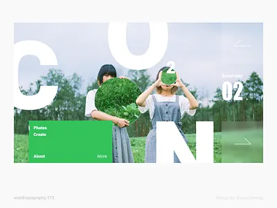 eg.173 branding character design element format graphic graphic design green layout typography ui web web design