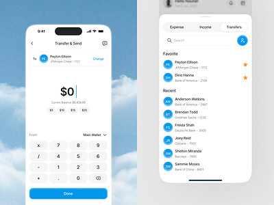 Lumen - AI Finance Tracker [Transfer] ai clean finance finance app list minimalism mobile mobile design money management money tracker tracker tracking transaction transfer ui ux wallet
