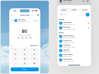 Lumen - AI Finance Tracker [Transfer] ai clean finance finance app list minimalism mobile mobile design money management money tracker tracker tracking transaction transfer ui ux wallet