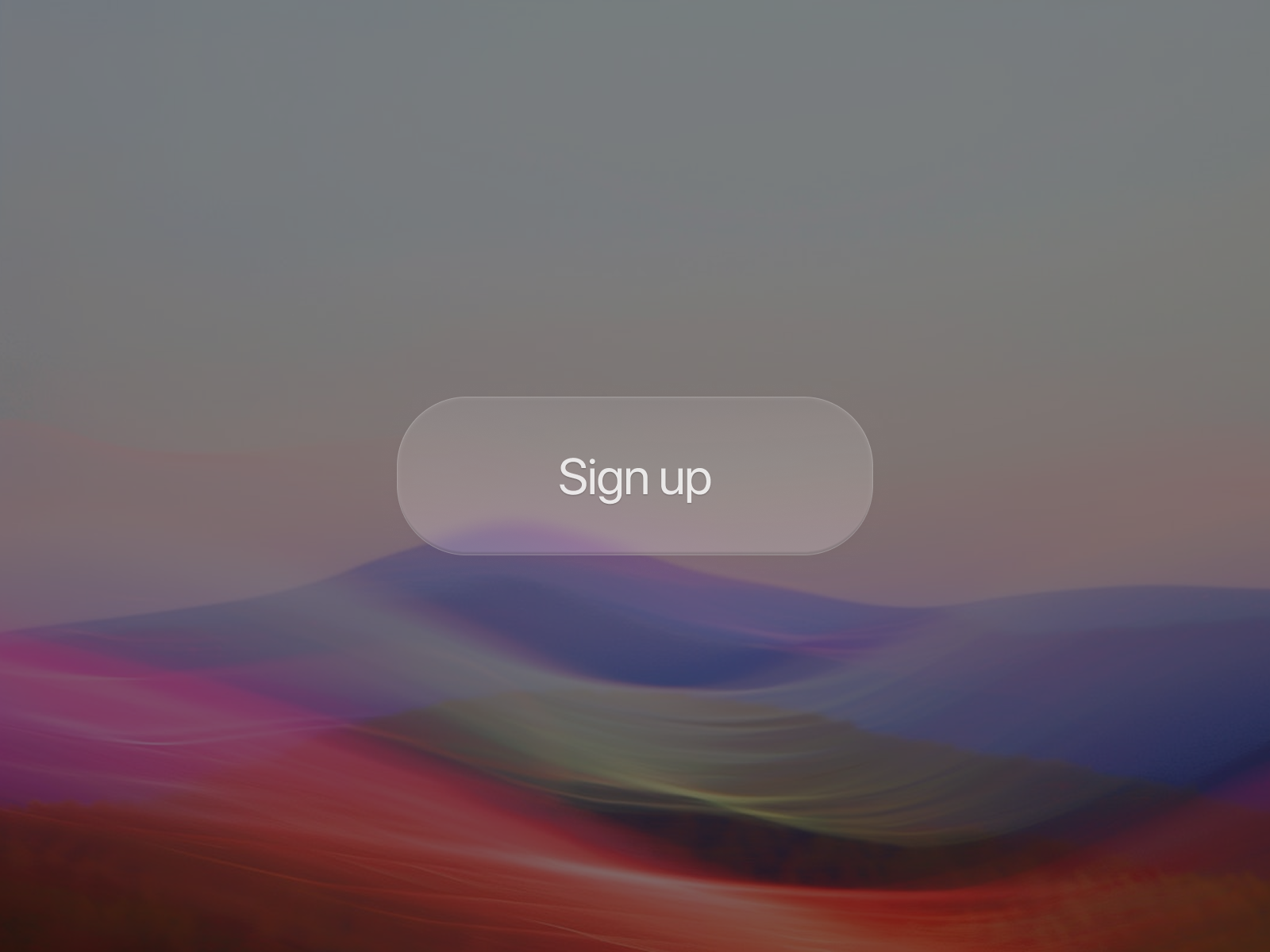 Sign up Button Glassify glass button glassmorphism