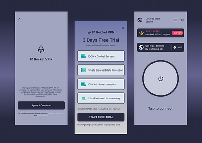 VPN APP FOR 2K26 app app design design designing figma graphic design ui uiux user interface vpn app