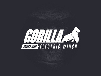 Gorilla Force - Logo animal branding design gorilla logo