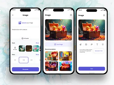 AI - Generated Image ai design mobile app ui ux
