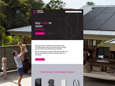 Solar energy company website build bold graphic design minimal solar solar energy ui website design