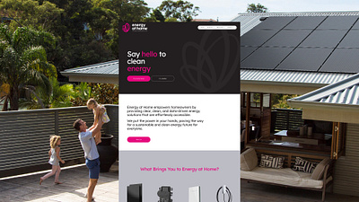 Solar energy company website build bold graphic design minimal solar solar energy ui website design