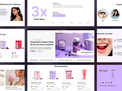 Conversion-focused Design – Health & Supplement Homepage conversion focused design e commerce website health website homepage supplement website