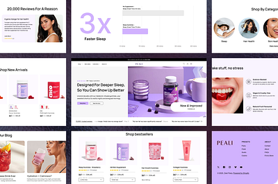Conversion-focused Design – Health & Supplement Homepage conversion focused design e commerce website health website homepage supplement website