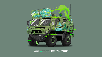 Stinger's Taxi art design doodle fanart gaming graffiti illustration military mobilegaming