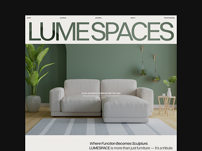 LUME SPACES - Furniture Website decor ecommerce ecommerce web ercommerce website furniture furniture website home interior design luxury modern shop ui ui design web website