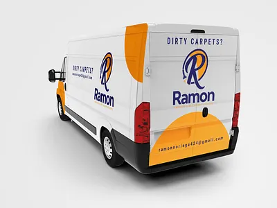 Van design branding california carpet cleaning graphic design logo van