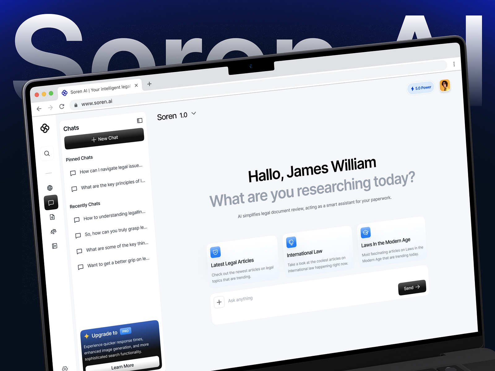 Soren AI - Chat Dashboard by Nami for Nija Works on Dribbble