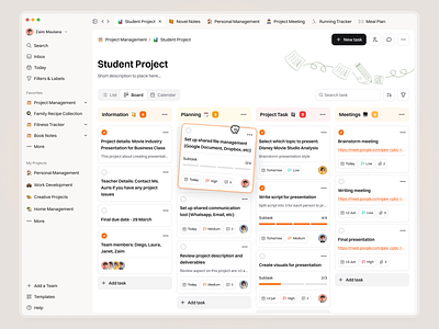 Todolux - Productivity Web App activity dashboard kanban personal task productivity productivity management productivity platform progress card project board project management project organization saas task list task management task tracker team collaboration to do app to do list web app work management