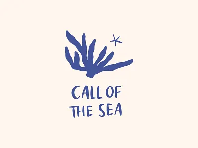 Call of the Sea amalfi coast beach graphic coastal poster coral hand drawn mediterranean style ocean sea life starfish summer quote undersea poster underwater vacation drawing vector illustration whimsical art