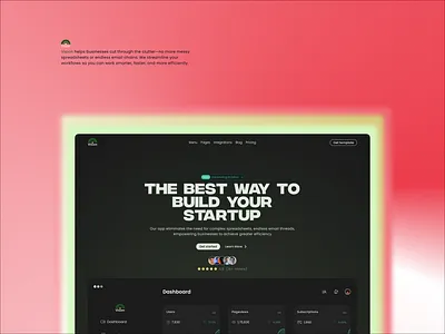 Vision landing page ui