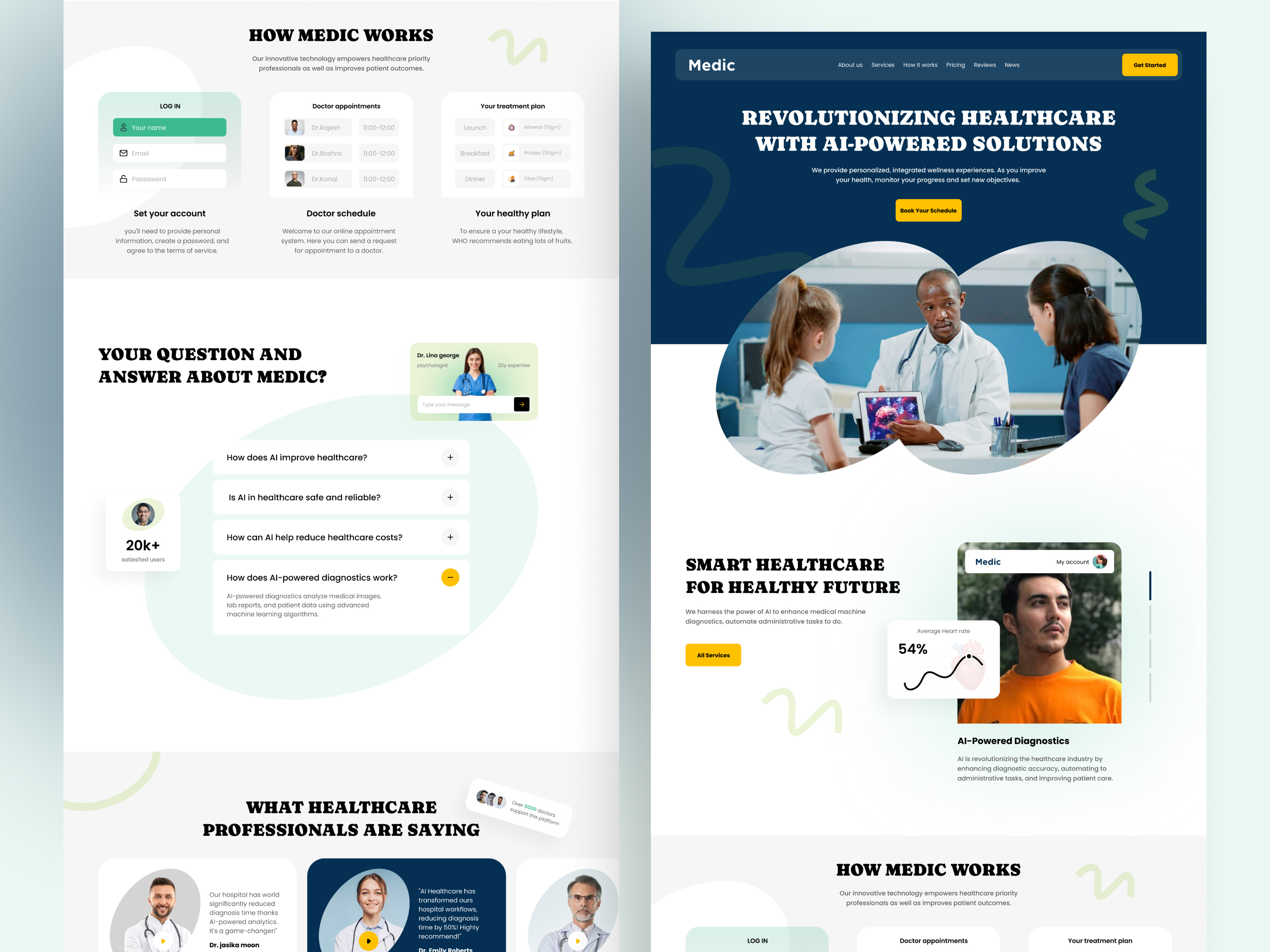 Example of Landing Page Design / UI UX Design