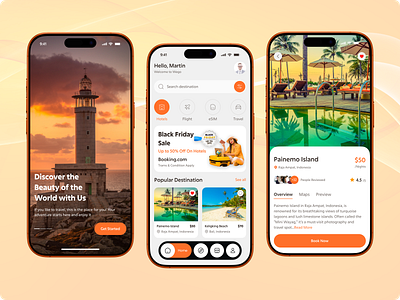 Travel mobile App android app app design app interfaces booking booking app design trend destination ios mobile mobile app design mobile ux search travel travel agency travel app design travel booking trip ui ux design vacation