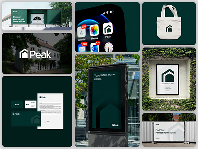 Peak Brand Identity Design brand design brand illustration brand style guide branding company branding corporate branding graphic design logo logo design modern logo real estate real estate branding simple logo style guide design typography