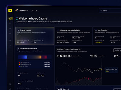 AI-Powered Financial Intelligence SaaS - Crypto Payment Gateway ai analytic app business intelligence colour crypto design finance gateway merchant navigation reconciliation tools revenue transaction typography ui ux web app web3 yellow