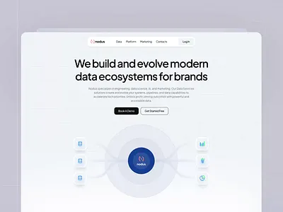 Redesign & Webflow Development for Nodus.io animation data fintech landing page outcrowd redesign saas ui uiux ux web design web development webdesign webflow website