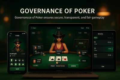 Governance Of Poker - UI designs of the mobile and desktop casino game development poker poker games poker online ui
