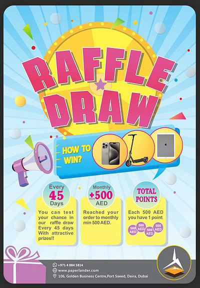 Flyer, Raffle Draw design digital painting flyer graphic design illustration photoshop print design raffle draw