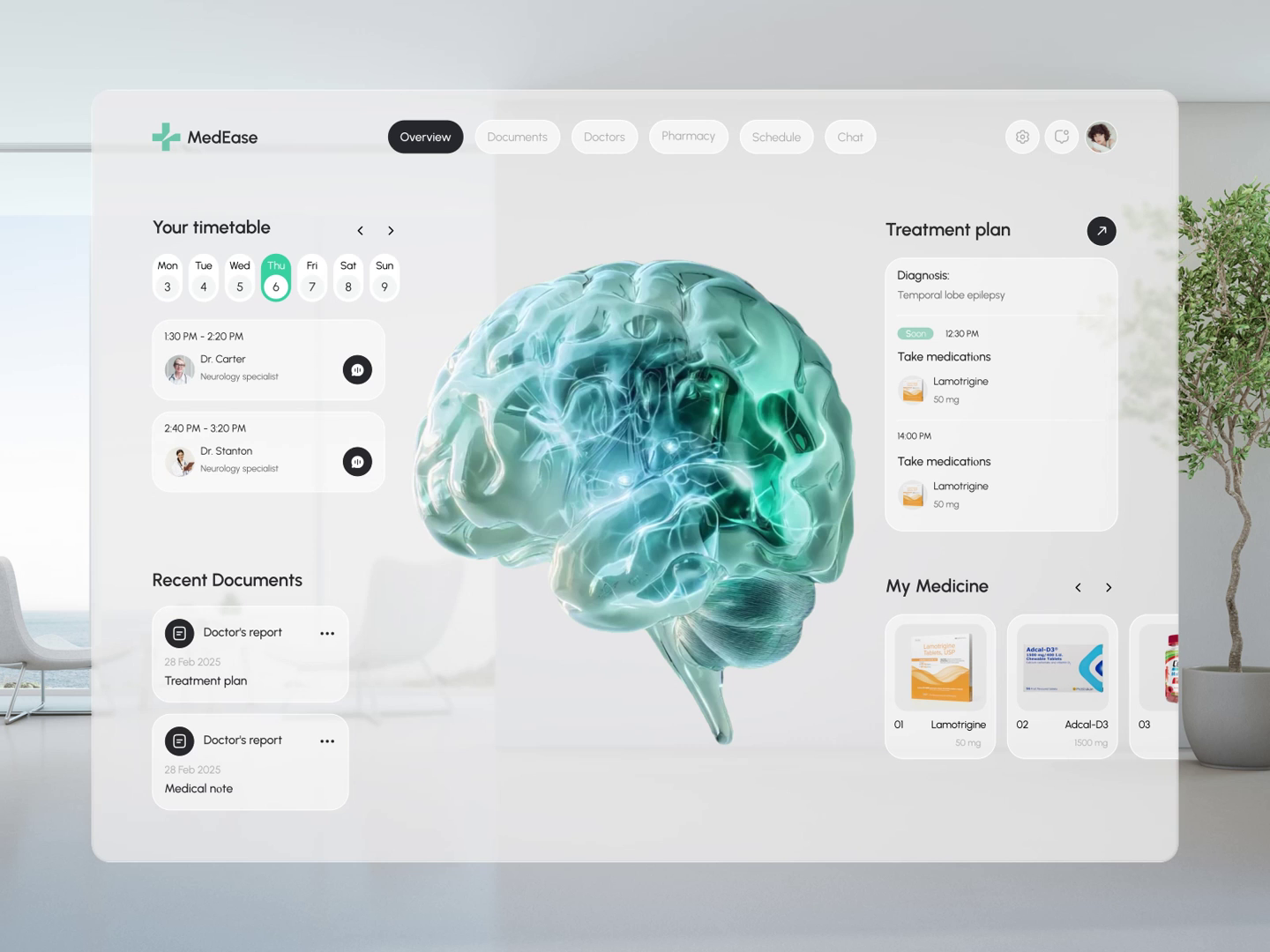 Example of MedEase - Healthcare Platform