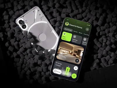 Home Automation iOS App – Clean, Dark Mode UI app automation branding clean design figma fintech home app mobile app productdesign smart home app technology ui ui design ux ux design