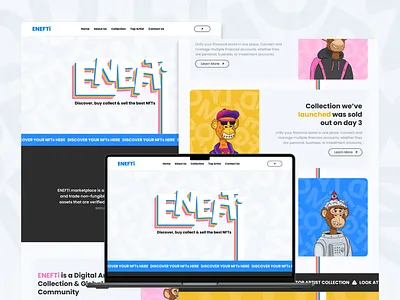 ENEFTi - NFT Web behance branding crypto design dribbble freelance graphic design ideas nft nft app reference trader trading trading app ui ux web design website