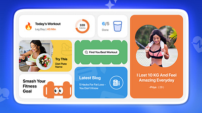 Fitness Dashboard UI
