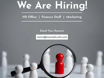 Hiring Post graphic design hiring post hr marketing office social media typography