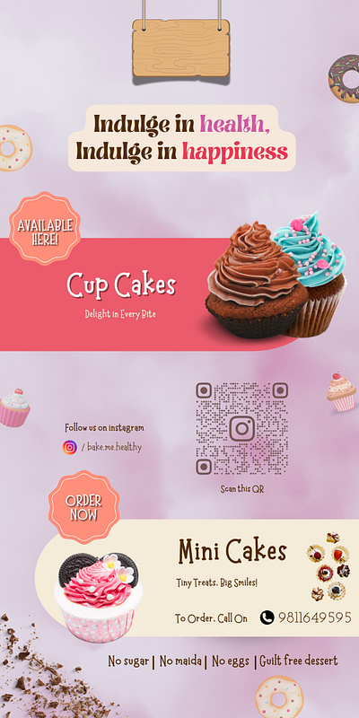 bakery banner graphic design ui