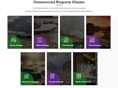 Capital Claims Group creative landing page