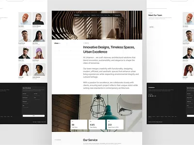 Urbanex – About Us Page for Architecture Studio about us about us page agency agency website architectural architecture architecture firm clean creative studio house landing pages sapce space studio profile team team page team showcase vektora web design webflow