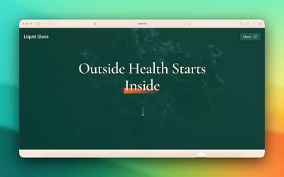 Liquid Glass Inspired Cursor in WordPress liquid glass ui ux web design